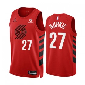 Dres Portland Trail Blazers Jusuf Nurkic 27 2022-23 Statement Edition Crvena Swingman
